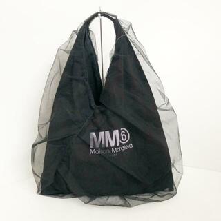 MM6 - MM6(エムエムシックス) ハンドバッグ ジャパニーズ S54WD0043 黒×白 チュール ナイロン×ポリエステル