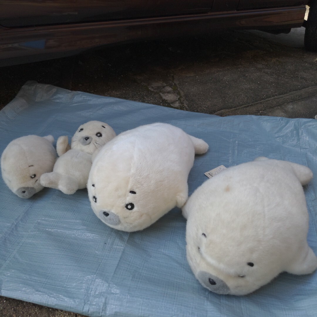 当時物 タカラ 少年アシベ ゴマちゃん ぬいぐるみ 4体セットの 当時物 タカラ 少年アシベ ゴマちゃん ぬいぐるみ 4体セットの