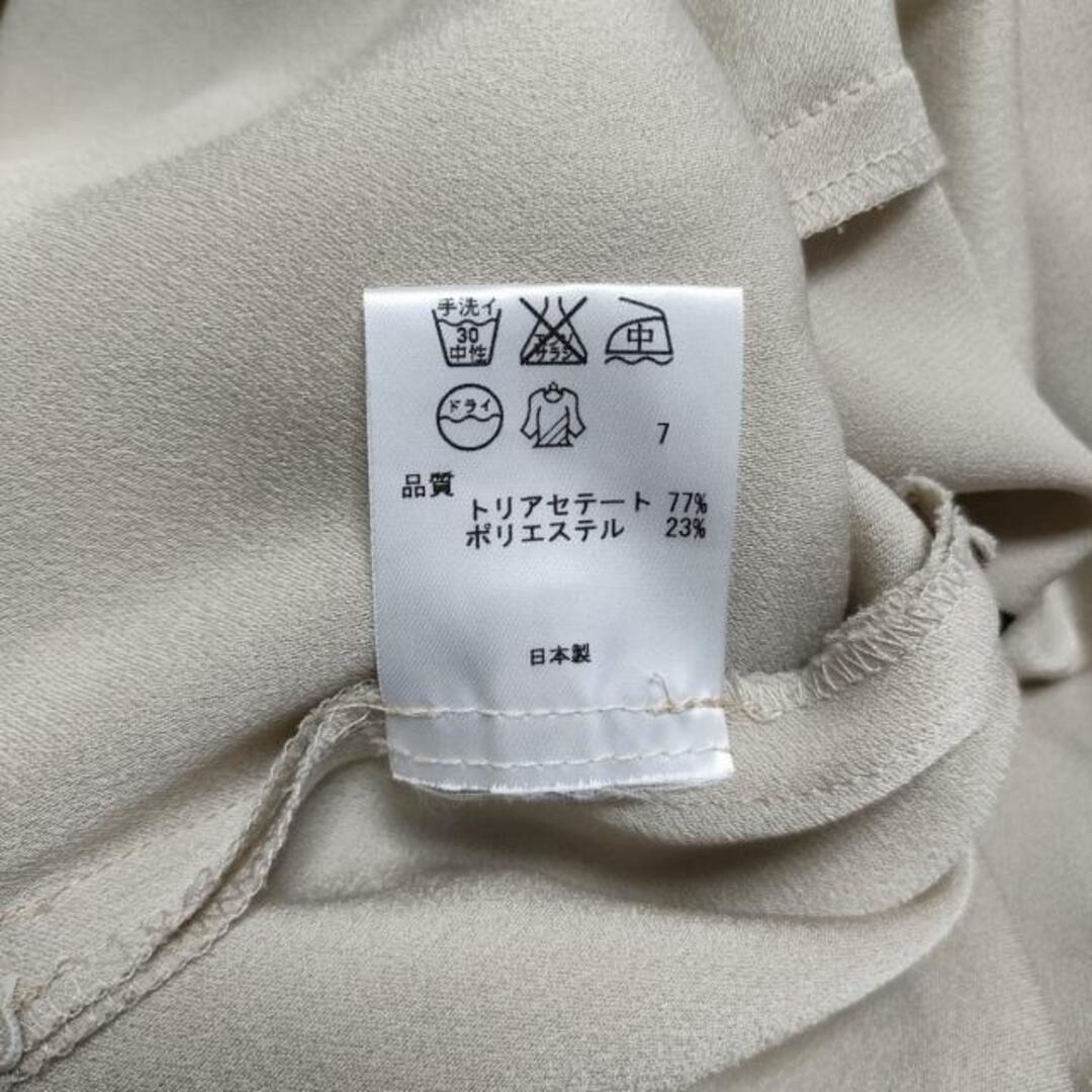 BEIGE,(ベイジ)のBEIGE(ベイジ) ワンピース サイズ2 M レディース - ベージュ×黒 半袖/ロング レディースのワンピース(その他)の商品写真