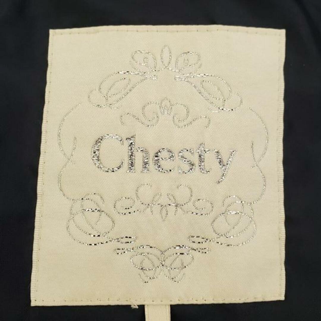 Chesty(チェスティ)のChesty(チェスティ) ダウンコート サイズ1 S レディース美品  - ネイビー 長袖/キルティング/ビジュー/ビーズ/冬 レディースのジャケット/アウター(ダウンコート)の商品写真