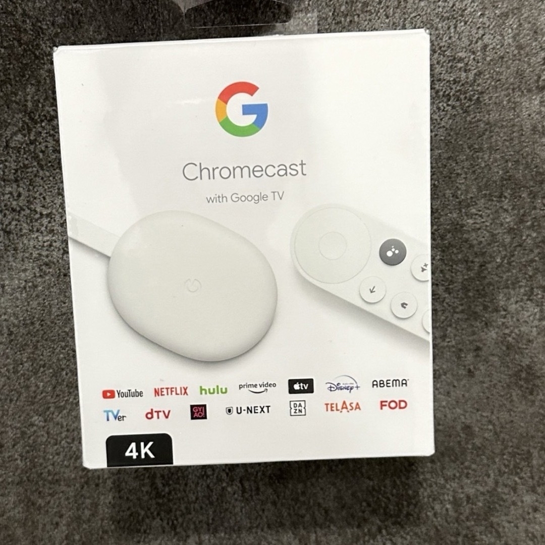 Google(グーグル)のGoogle Chromecast 4K スマホ/家電/カメラのテレビ/映像機器(映像用ケーブル)の商品写真
