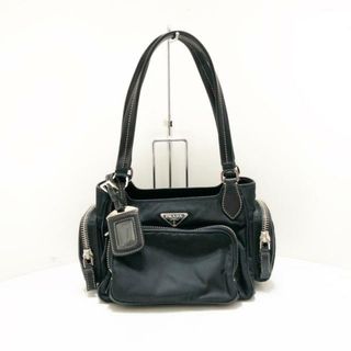 プラダ(PRADA)のPRADA(プラダ) ハンドバッグ - BR2522 黒 ナイロン×レザー(ハンドバッグ)