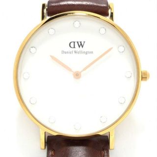 ダニエルウェリントン(Daniel Wellington)のDaniel Wellington(ダニエルウェリントン) 腕時計 - O34R3 レディース スワロフスキークリスタルインデックス 白(腕時計)