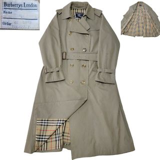 バーバリー(BURBERRY)の【希少】1枚袖 バーバリー BURBERRY トレンチコート 英国 ノバチェック(トレンチコート)