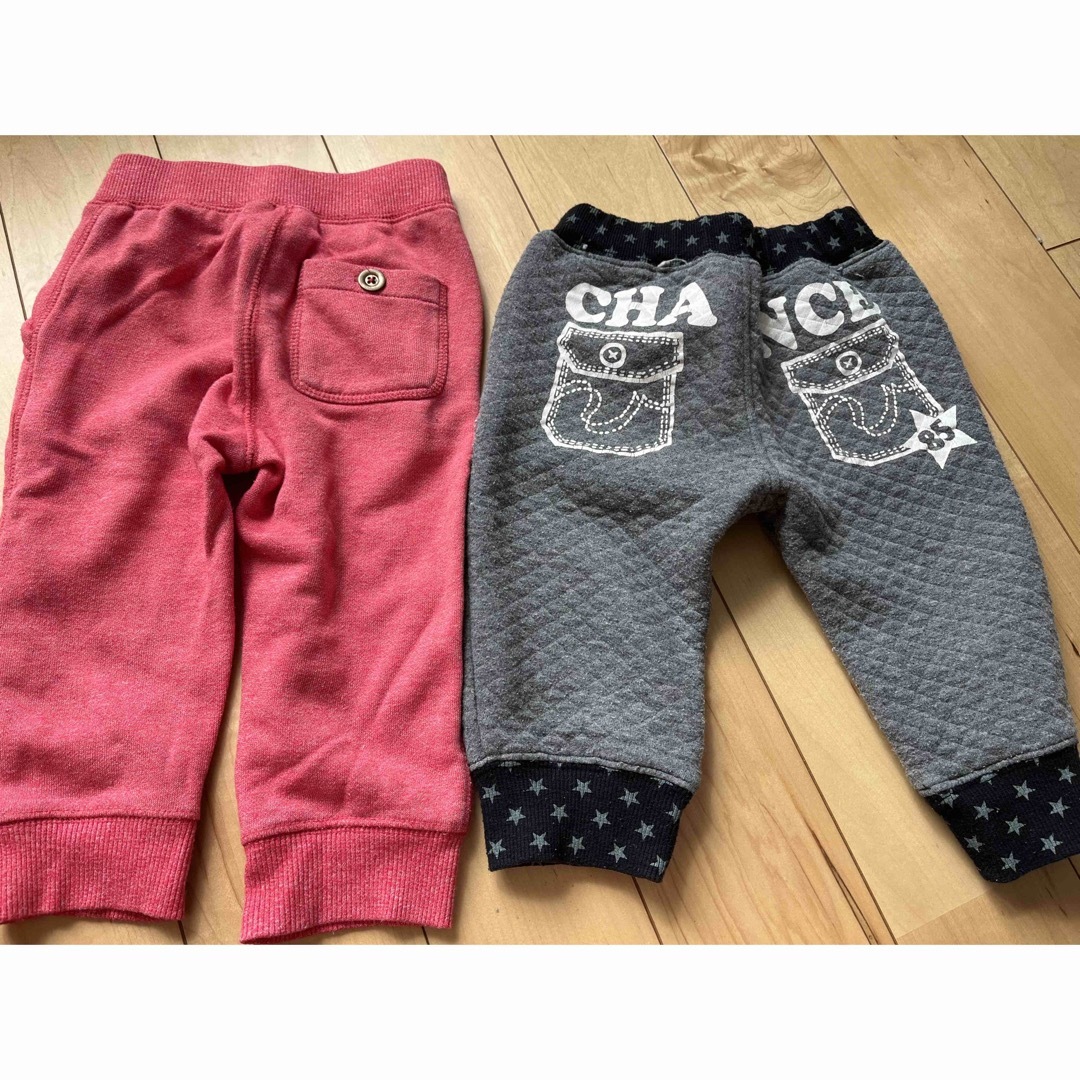 冬物ズボン　2枚セット　80 キッズ/ベビー/マタニティのベビー服(~85cm)(パンツ)の商品写真