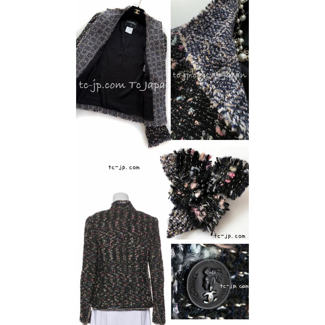 CHANEL - シャネル スーツ CHANEL ブラック マルチ ウール CHANEL - シャネル スーツ CHANEL ブラック マルチ ウール