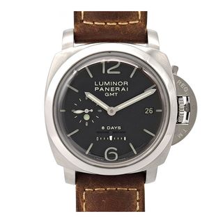 オフィチーネパネライ(OFFICINE PANERAI)のオフィチーネ パネライ ルミノール 1950 8デイズ GMT PAM00233 手巻き ステンレススティール メンズ OFFICINE PANERAI 【中古】 【時計】(腕時計(アナログ))