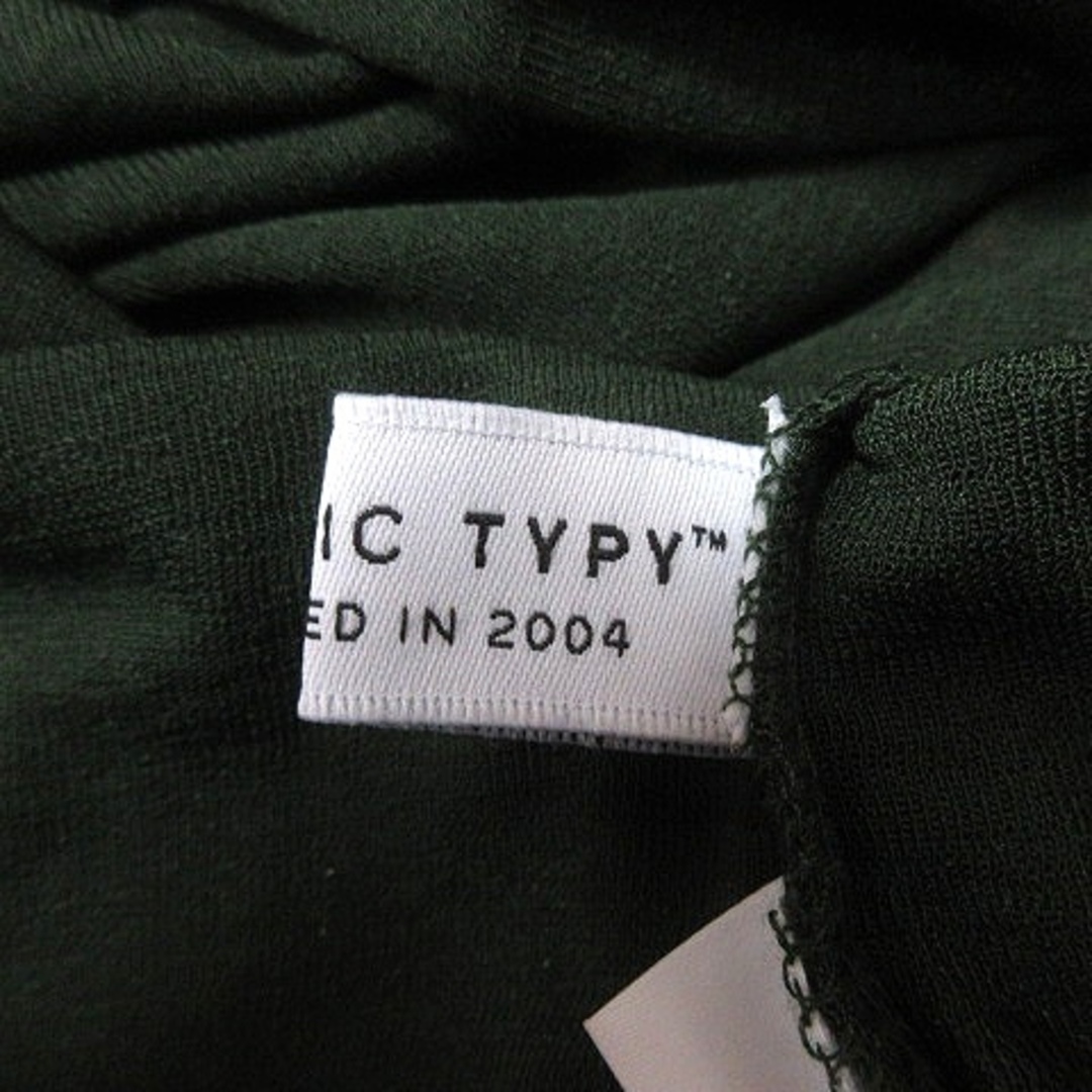 CIAOPANIC TYPY(チャオパニックティピー)のチャオパニック ティピー カットソー Uネック 長袖 1 緑 グリーン /RT レディースのトップス(カットソー(長袖/七分))の商品写真