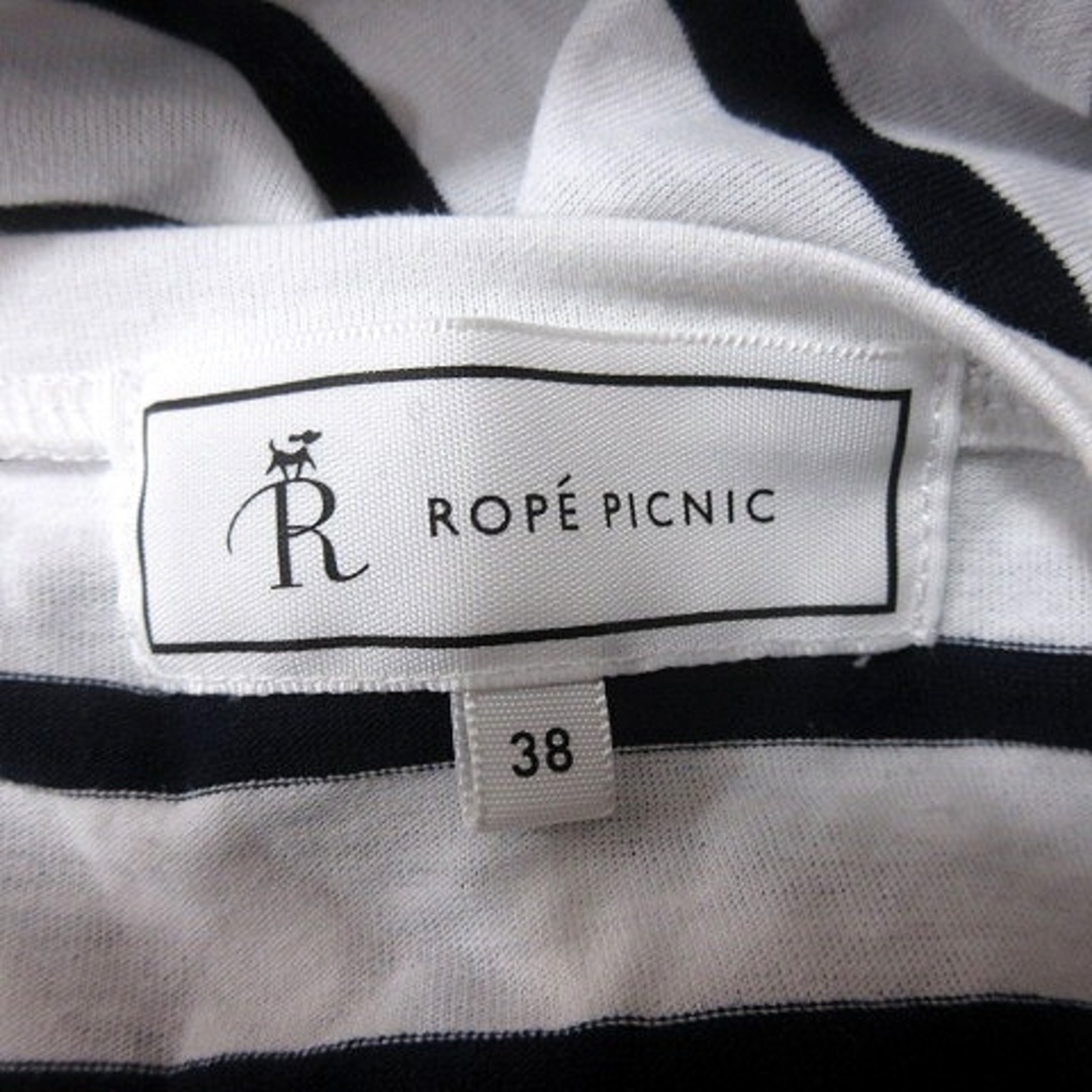 Rope' Picnic(ロペピクニック)のロペピクニック カットソー Vネック 半袖 ボーダー 38 レディースのトップス(カットソー(半袖/袖なし))の商品写真