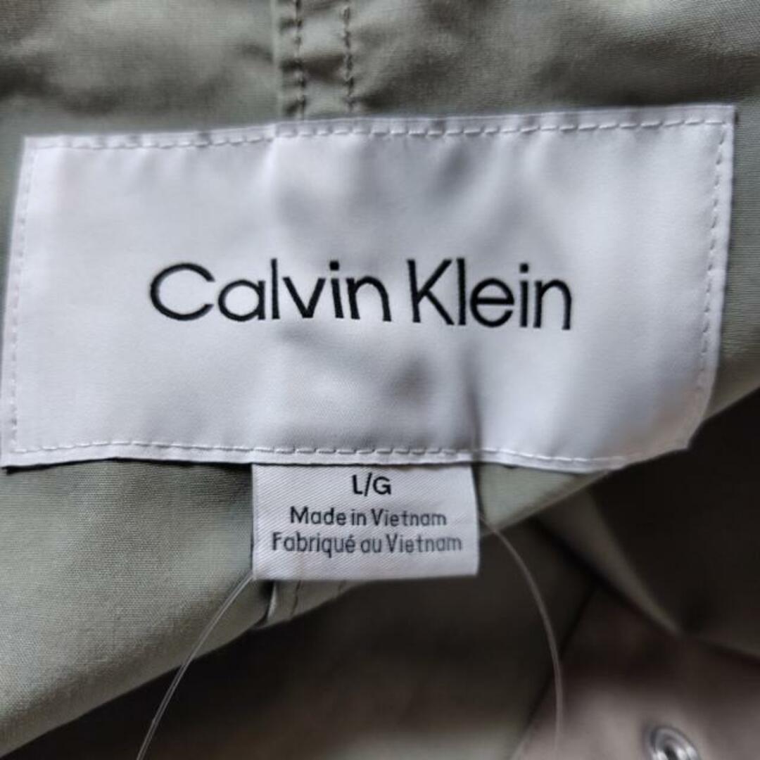 Calvin Klein(カルバンクライン)のCalvinKlein(カルバンクライン) コート サイズL/G L メンズ - ライトブラウン 長袖/春/秋 綿 メンズのジャケット/アウター(その他)の商品写真