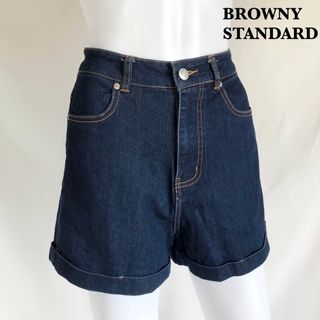 【BROWNY STANDARD】デニム　ストレッチ　ショートパンツ(ショートパンツ)