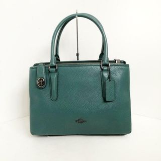 コーチ(COACH)のCOACH(コーチ) ハンドバッグ ブルックリンキャリーオール28ペブル 56839 ダークグリーン レザー(ハンドバッグ)