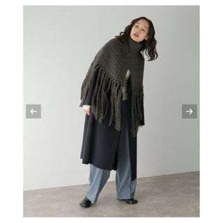 トゥデイフル(TODAYFUL)のTODAYFUL ＊Fringe Knit Cape C.GRY(ニット/セーター)