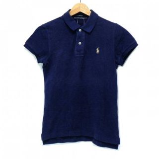 ラルフローレン(Ralph Lauren)のRalphLauren(ラルフローレン) 半袖ポロシャツ サイズM レディース - ネイビー(ポロシャツ)