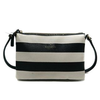 ケイトスペードニューヨーク(kate spade new york)のKate spade(ケイトスペード) ショルダーバッグ ホーソンレーン キャロライン PWRU4467 アイボリー×黒 ボーダー PVC(塩化ビニール)×レザー(ショルダーバッグ)