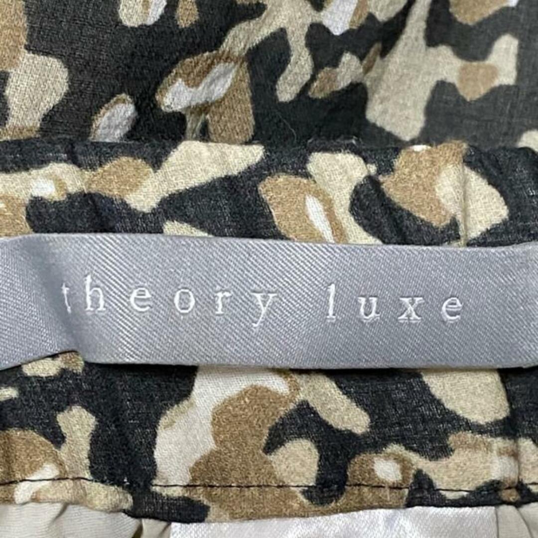 Theory luxe(セオリーリュクス)のtheory luxe(セオリーリュクス) ロングスカート サイズ36 S レディース - カーキ×ベージュ×マルチ 豹柄 レディースのスカート(ロングスカート)の商品写真