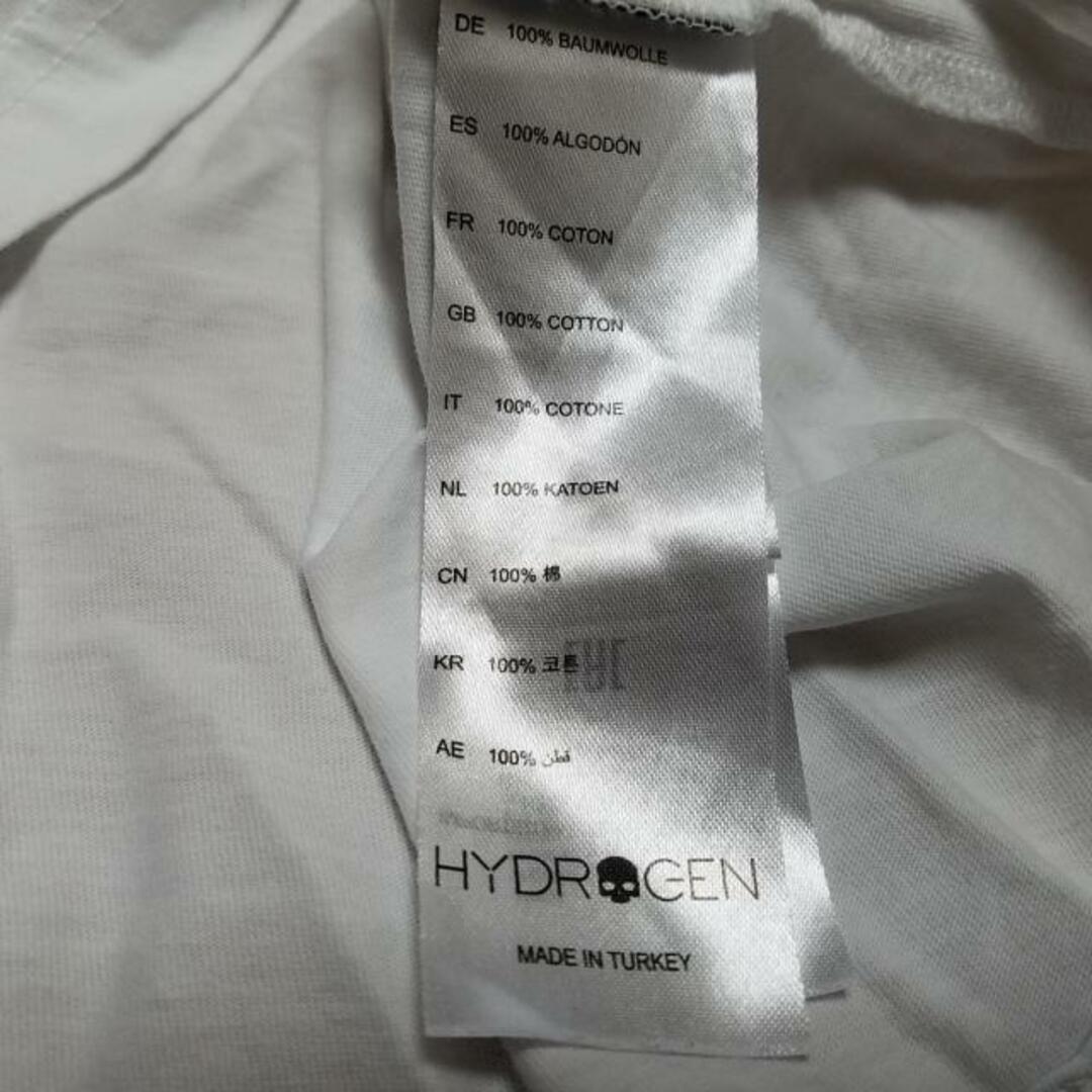 HYDROGEN(ハイドロゲン)のHYDROGEN(ハイドロゲン) 半袖Tシャツ サイズS メンズ - 白×レッド×ダークネイビー クルーネック 綿 メンズのトップス(Tシャツ/カットソー(半袖/袖なし))の商品写真