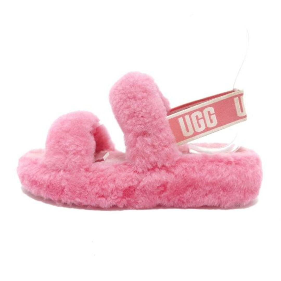 UGG(アグ)のUGG(アグ) サンダル 24 レディース オーイヤー 1107953 ピンク シープファー レディースの靴/シューズ(サンダル)の商品写真