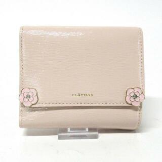 クレイサス(CLATHAS)のCLATHAS(クレイサス) 3つ折り財布美品  - ピンク 花(財布)