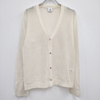 BEAUTY&YOUTH UNITED ARROWS - ROKU 6 BEAUTY&YOUTH SUKE STRIPE V NECK CARDIGAN カーディガン アイボリー レディース ロクビューティアンドユース【中古】4-0322M♪