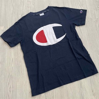 チャンピオン(Champion)の【美品】champion ネイビー　Tシャツ(Tシャツ(半袖/袖なし))