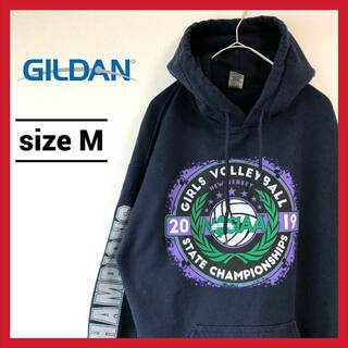 ギルタン(GILDAN)の90s 古着 ギルダン パーカー バレーボール オーバーサイズ M (パーカー)