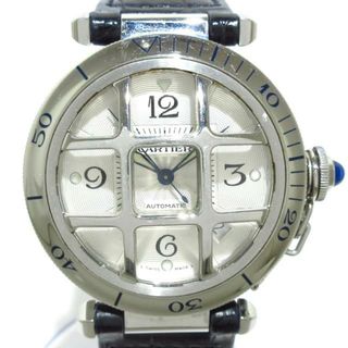 カルティエ(Cartier)のCartier(カルティエ) 腕時計 パシャ38 グリッド W3104055 メンズ SS×アリゲーターベルト/裏スケ シルバー(その他)