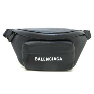 バレンシアガ(Balenciaga)のBALENCIAGA(バレンシアガ) ウエストポーチ美品  エブリデイ ベルトバッグ 579617 黒 レザー(ボディバッグ/ウエストポーチ)