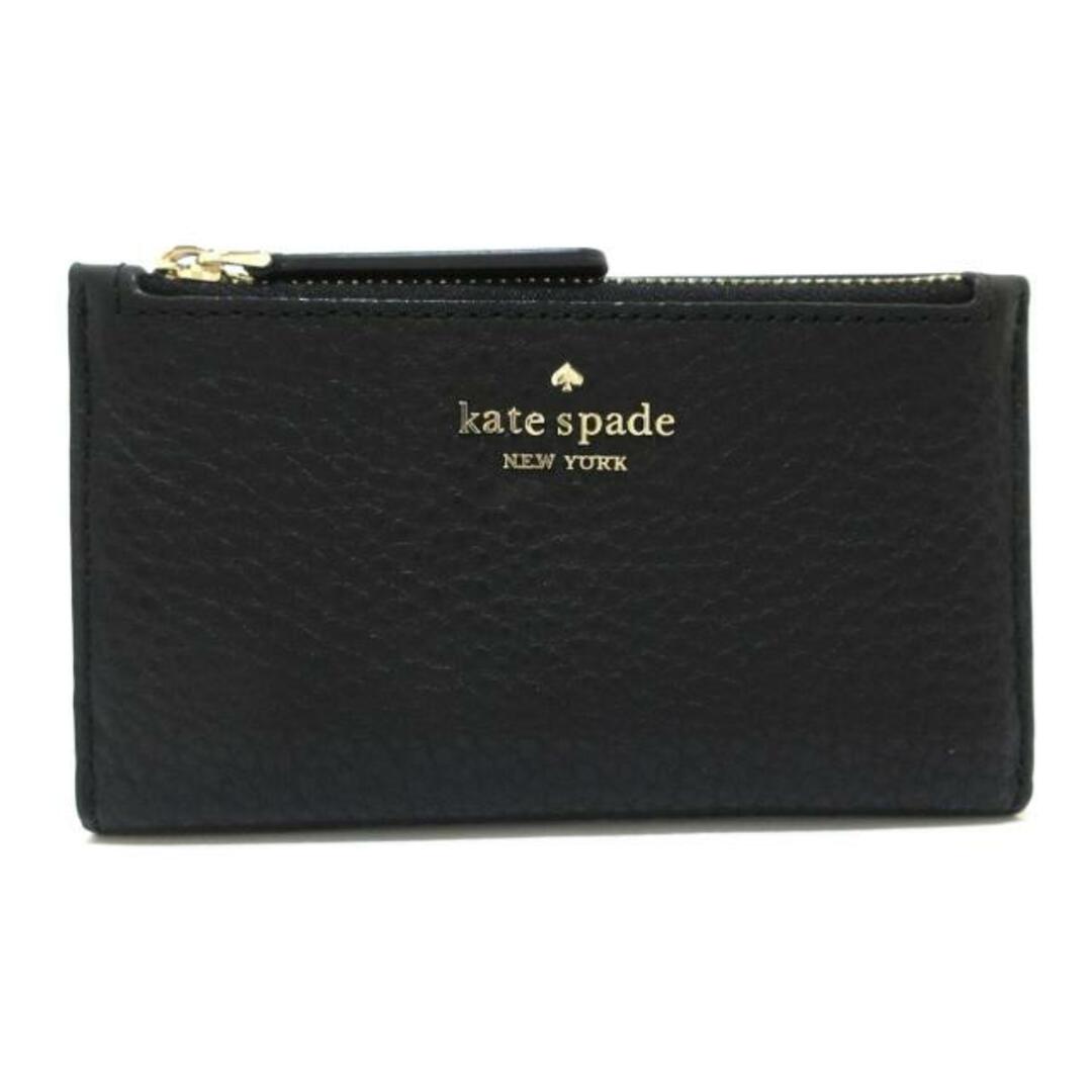 kate spade new york(ケイトスペードニューヨーク)のKate spade(ケイトスペード) コインケース - WLRU5472 黒 カードケース付き レザー レディースのファッション小物(コインケース)の商品写真