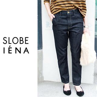 SLOBE IENA - SLOBE IENA　LE DENIM テーパードデニムパンツ