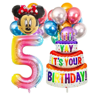 ディズニー(Disney)のバースデーケーキ　バルーン　風船　お誕生日　飾り　バースデー　ミッキーミニー(その他)