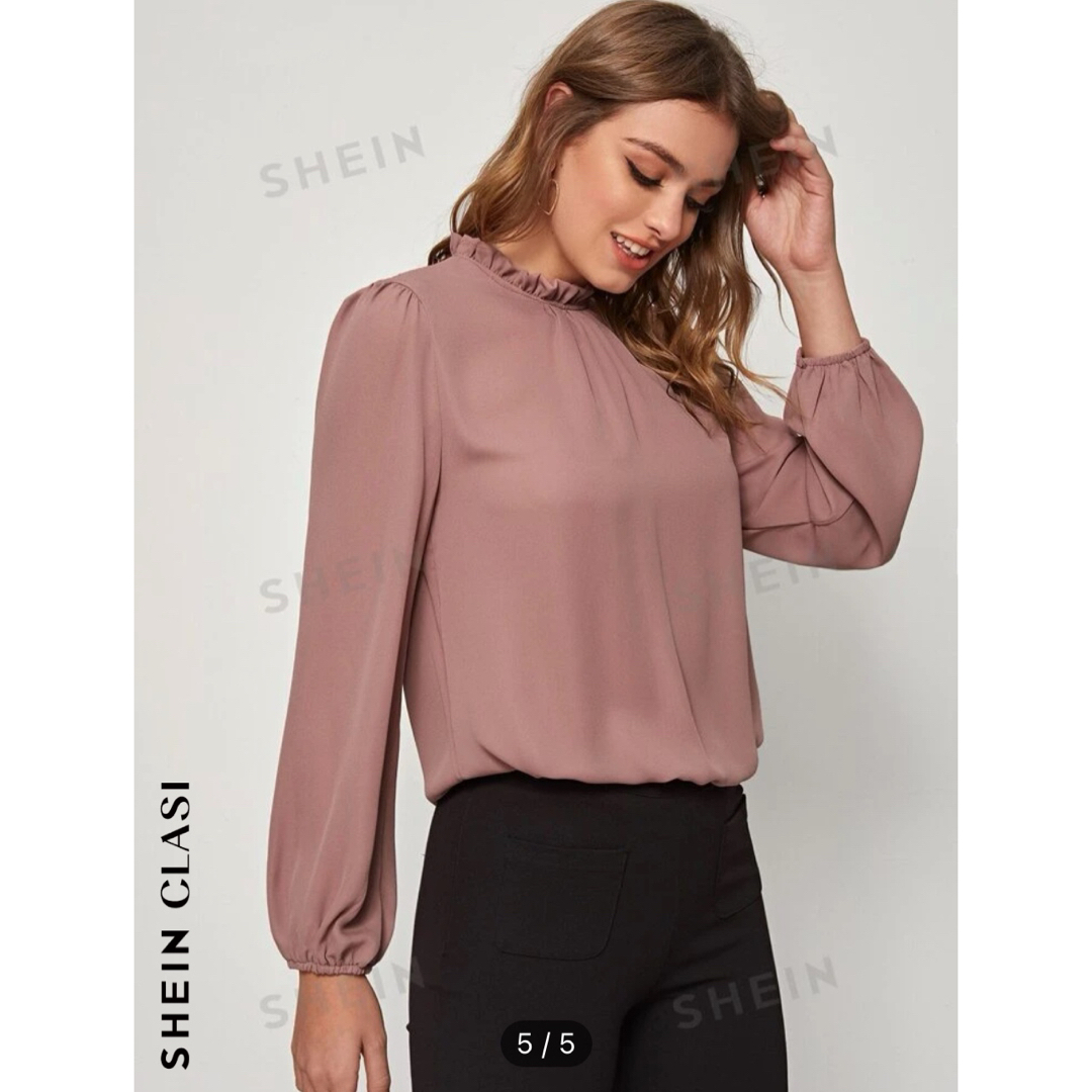 SHEIN(シーイン)のSHEIN オフィスカジュアル4枚セット レディースのトップス(シャツ/ブラウス(長袖/七分))の商品写真