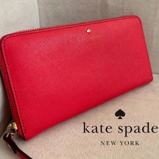 ケイトスペードニューヨーク(kate spade new york)のkate spade 長財布 個性的 ピンク ビビットピンク(財布)