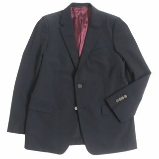 PRADA - 美品□PRADA/プラダ 無地 シングルジャケット/テーラードジャケット/ブレザー ブラック 48R イタリア製 正規品 メンズオススメ◎