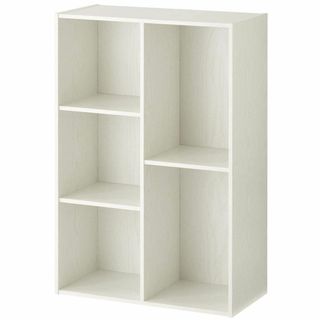 【色: ホワイト】ぼん家具 カラーボックス 幅60×高さ89cm 木製 収納ケー(その他)