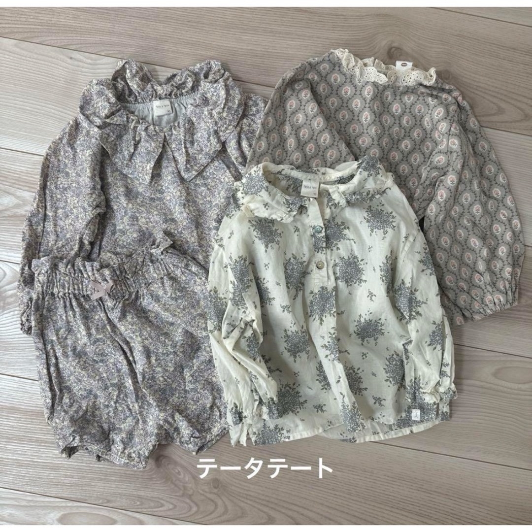 tete a tete(テータテート)のバースデイ 14点売り cottoli フタフタ mamaraku テータテート キッズ/ベビー/マタニティのキッズ服女の子用(90cm~)(その他)の商品写真