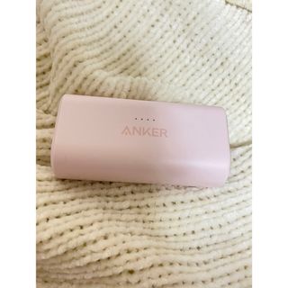 アンカー(Anker)のANKER モバイルバッテリー 5000mAh（ピンク）(バッテリー/充電器)