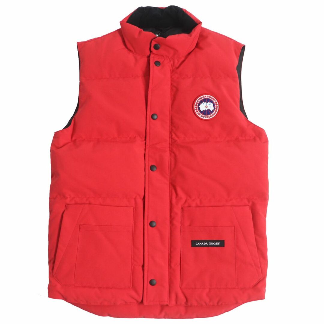 CANADA GOOSE(カナダグース)の未使用品□CANADA GOOSE/カナダグース 4154M Freestyle Crew Vest ロゴワッペン付き WZIP ダウンベスト/ジレ レッド S カナダ製 正規品 メンズのジャケット/アウター(ダウンベスト)の商品写真