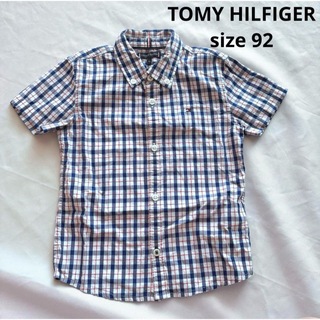 TOMMY HILFIGER - TOMY HILFIGER チェックシャツ　半袖シャツ　92