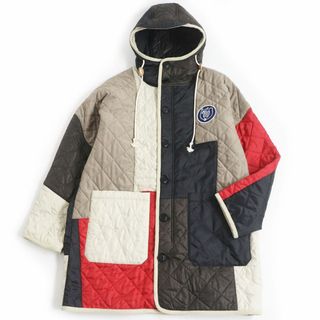 ロエベ(LOEWE)の極美品□LOEWE/ロエベ H664Y02W01 アップサイクル パッチワーク フーデッド WZIP キルティングコート マルチカラー 44 イタリア製 正規品(その他)