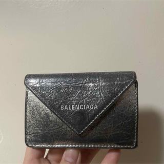 バレンシアガ(Balenciaga)のBALENCIAGA ミニウォレット シルバー(財布)