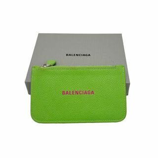 Balenciaga - ⭐️良品⭐️ バレンシアガ ロゴ レザー コインカードホルダー グリーン