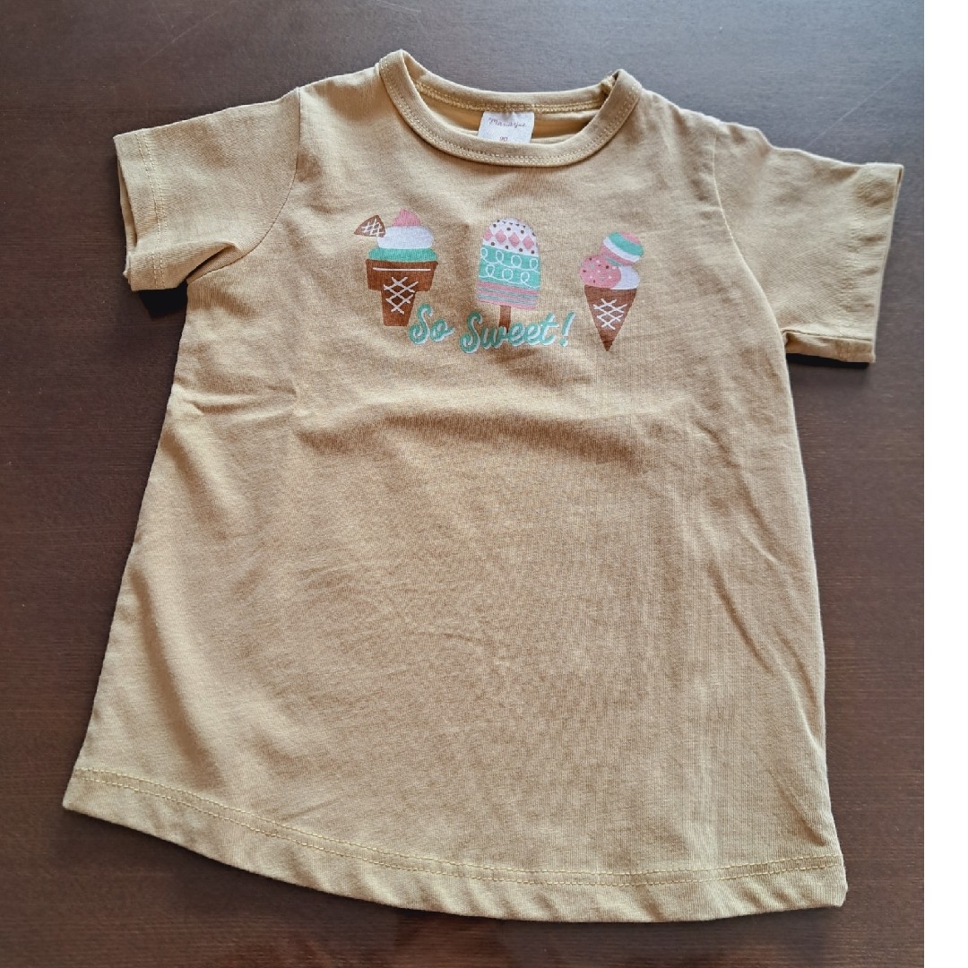 キッズ　子供服　女の子　Tシャツ カットソー　半袖　3枚　90cm キッズ/ベビー/マタニティのキッズ服女の子用(90cm~)(Tシャツ/カットソー)の商品写真