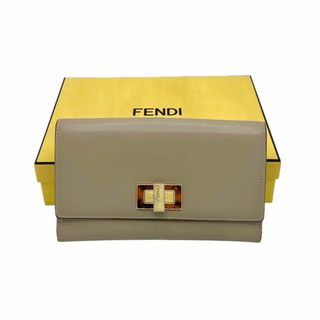 フェンディ(FENDI)の⭐️良品⭐️ フェンディ ピーカブー コンチネンタル ウォレット ベージュ(財布)