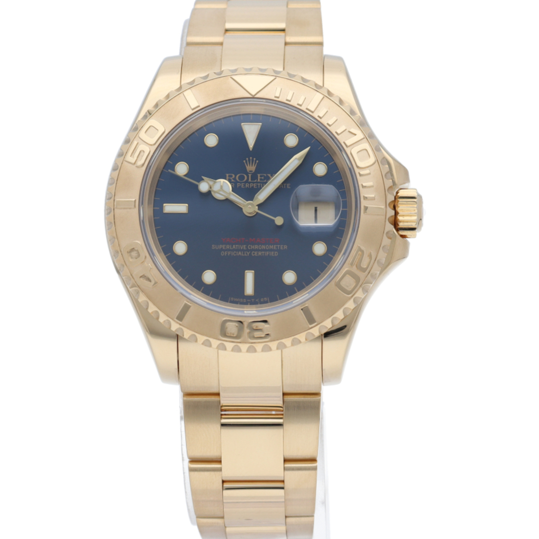 ROLEX(ロレックス)のロレックス ヨットマスター メンズ時計 ブルー Yacht-Master Mens 16628(U) 箱 保証書 K18YG メンズ時計 ブルー 仕上げ済 1997年 美品 【中古】 メンズの時計(その他)の商品写真