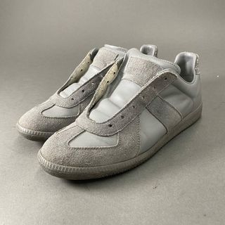 マルタンマルジェラ(Maison Martin Margiela)の3d4 Maison Margiela メゾン マルジェラ Replica レプリカ ローカット スニーカー 41 グレー レザー スポーツシューズ ジャーマントレーナー(スニーカー)