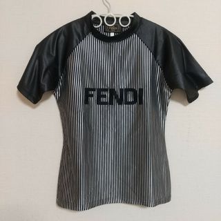 フェンディ(FENDI)のFENDI フェンディ 90s ビンテージ ストライプ 半袖カットソー(Tシャツ(半袖/袖なし))