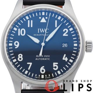 IWC - インターナショナルウォッチカンパニー IWC パイロット ウォッチ マーク 18 オートマチック Pilots Watch Mark 18 Automatic IW327009 箱 保証書 SS/革 メンズ時計 ブラック 仕上げ済 美品 【中古】