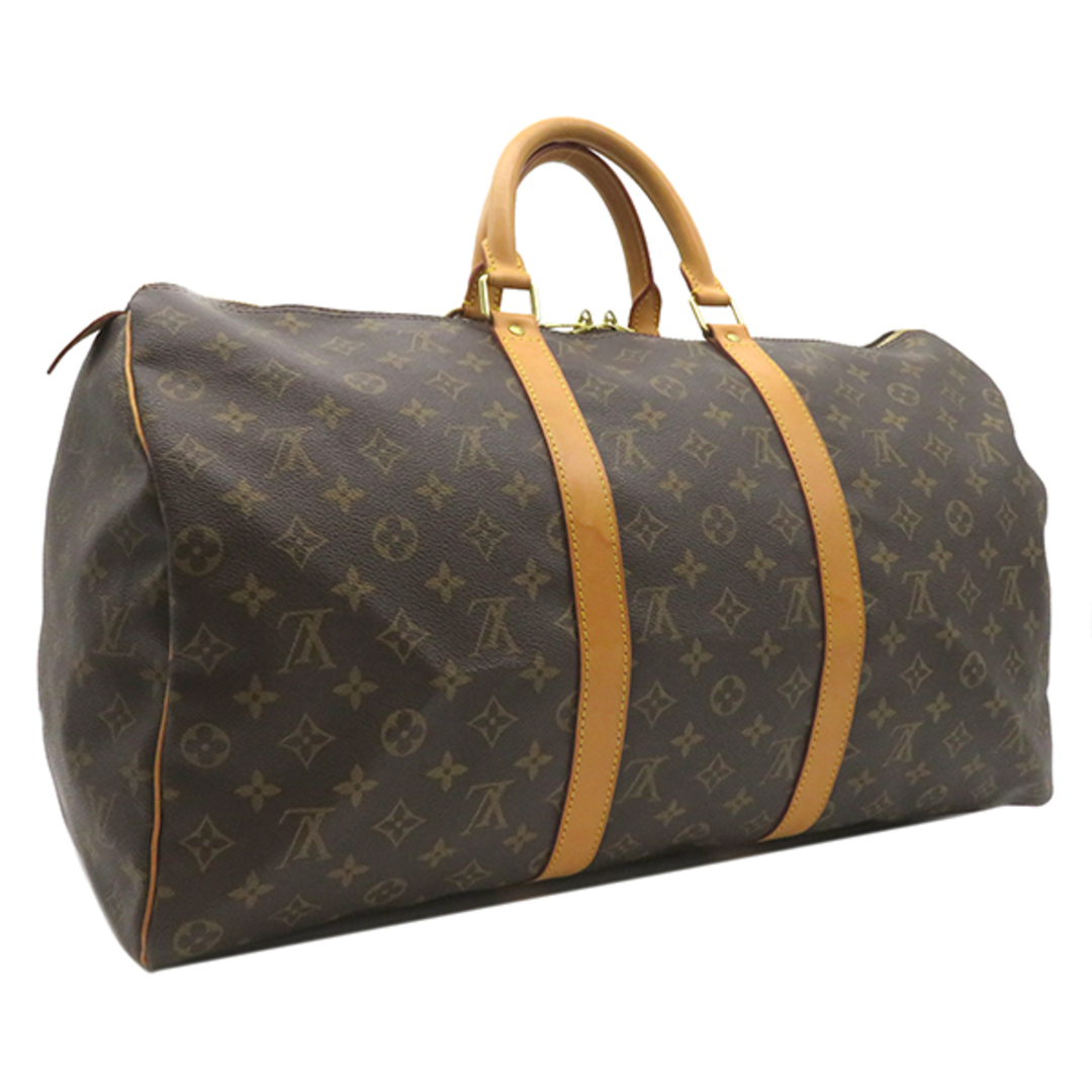 LOUIS VUITTON(ルイヴィトン)のルイヴィトン LOUIS VUITTON ボストンバッグ キーポル 50 モノグラムキャンバス モノグラム ゴールド金具 茶 パドロック/鍵/ネームタグ/ポワニエ欠品  M41426 FL1000【中古】 メンズのバッグ(ボストンバッグ)の商品写真