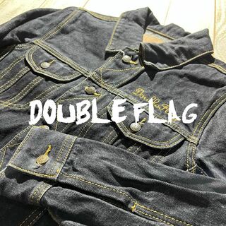 【DOUBLE FLAG】ダブルフラッグ Gジャン デニムジャケット Mサイズ(Gジャン/デニムジャケット)